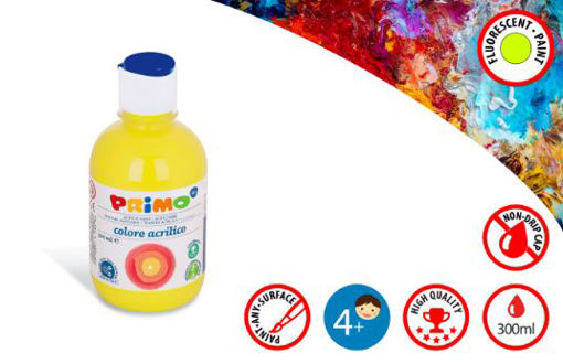 Picture of PRIMO ACRYLIC FLUORESCENT 300ML YELLOW